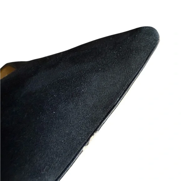 Jimmy Choo Sophia Half D’Orsay Black Suede Pump 39.5 (9.5 US)